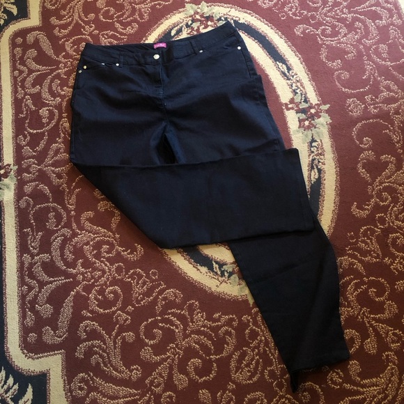 Together dark blue Straight Leg Jeans-size 18 38” round -worn once - Picture 1 of 9